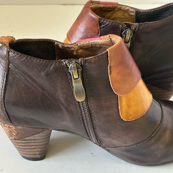 Womens Elite by Corkys Bootie Shoes Multi Color Leather Brown US 6 ELK 6 - Picture 10 of 15